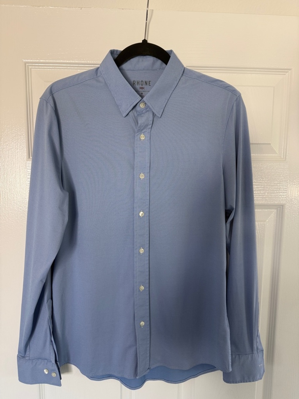 RHONE Men's Sky Blue Button-Down Dress Shirt